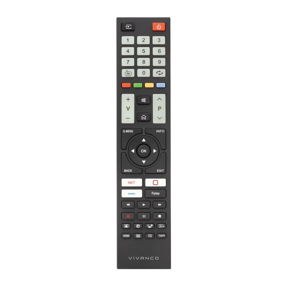 VIVANCO Ersatz-Fernbedienung für Telefunken, Vestel TV