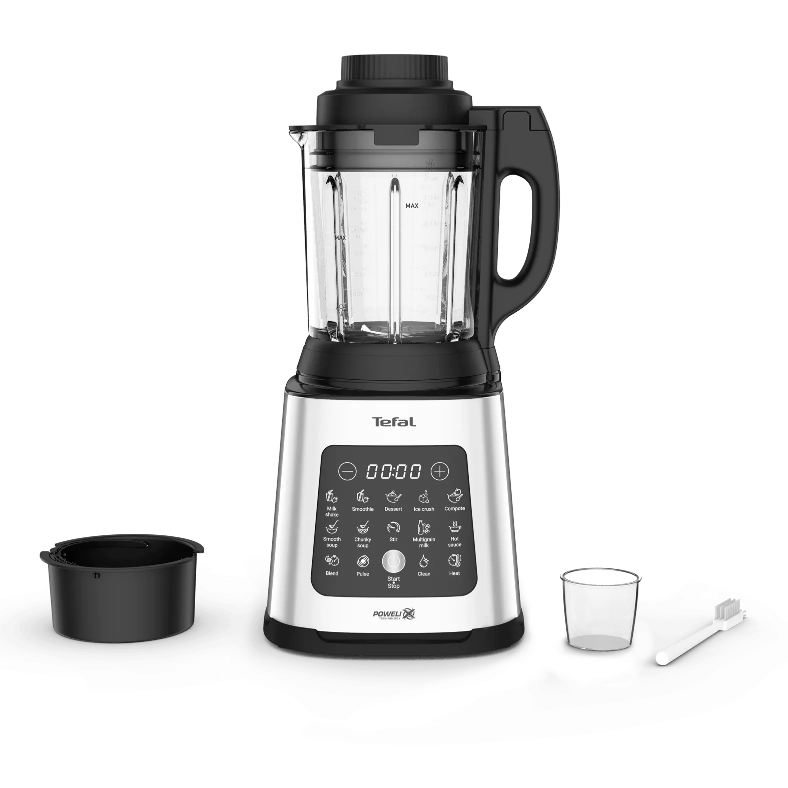 Tefal BL83SD Hochgeschwindigkeits-Mixer mit Kochfunktion PERFECT MIX COOK - METALL