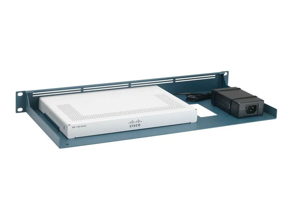 Rackmount.IT CISRACK RM-CI-T11 - Montagesatz für Netzwerkgeräte - Rack montierbar - Metallisch Blau - 1U - 48.3 cm (19")