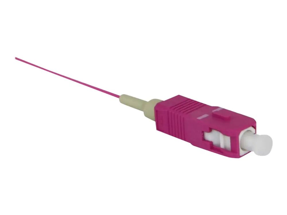 Lanview EASY STRIP - ANSCHLUSSLEITUNG, LOETFAHNE - SC/UPC MULTI-MODUS (M) - 2 M - 0.9 MM - GLASFASER - SIMPLEX - 50/125 MIKROMETER - OM4 - MAGENTA