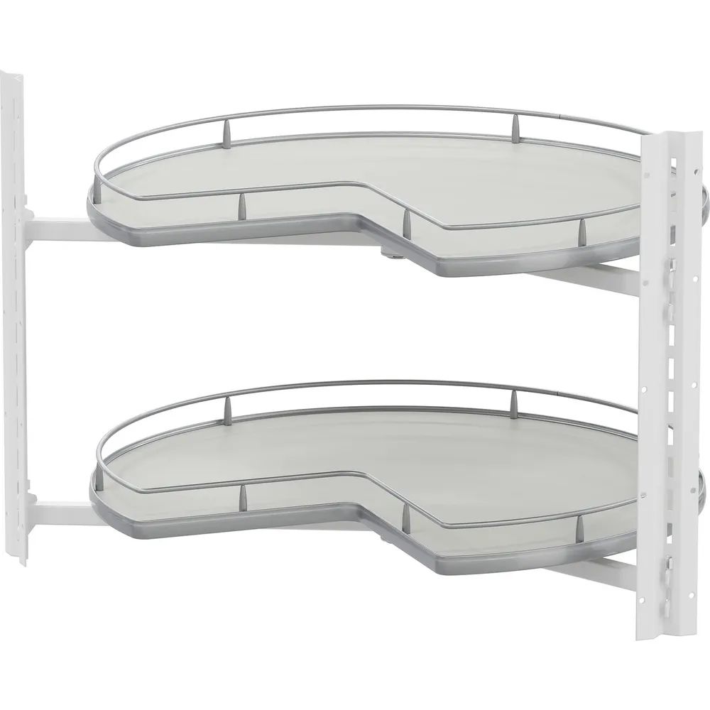 Vauth-Sagel VS COR Wheel Pro Eckschrank-Drehboden 3/4-Kreis KB 900 mm Premea Hellgrau/Silber