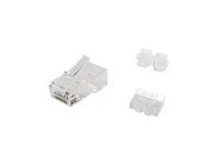 Equip Cat.6A RJ45 Stecker - 100 Stück pro Packung - RJ-45 - Transparent - Männlich - Gerade - Cat6a - Gold
