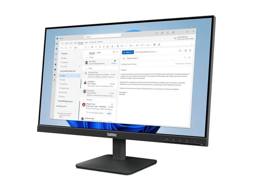 Lenovo ThinkVision S24-4e - LED-Monitor - 61 cm (24")