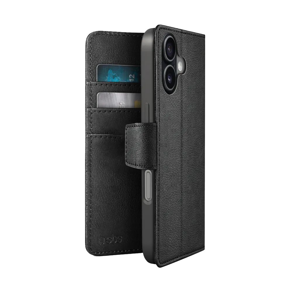 SBS WALLET CLASSIC Bookcase für iPhone 17, schwarz