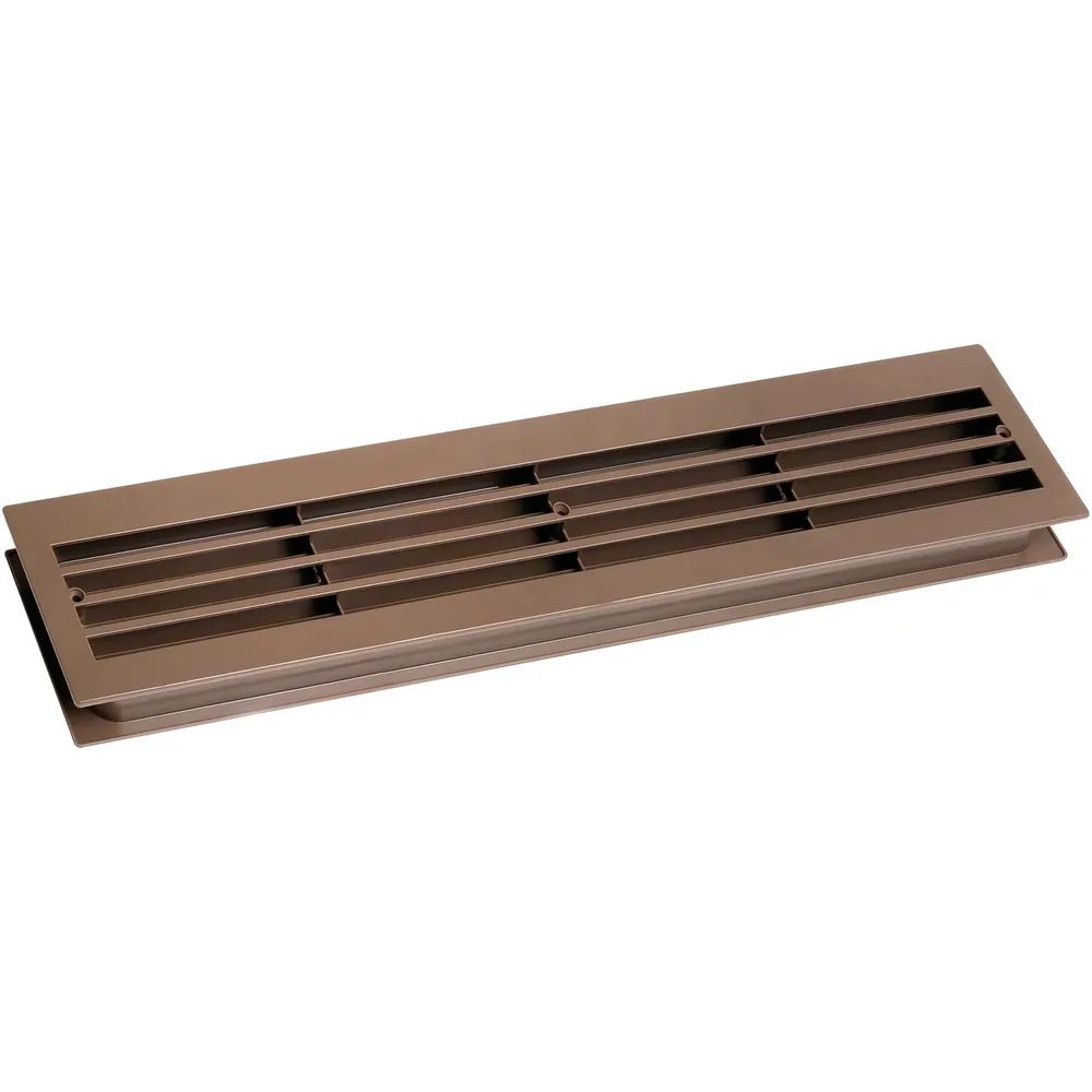 Kunststoff KG Nehl & Co Kunststoff KG Lüftungsgitter für Zimmertüren 454 x 90 mm TS 35-45 mm Kunststoff braun