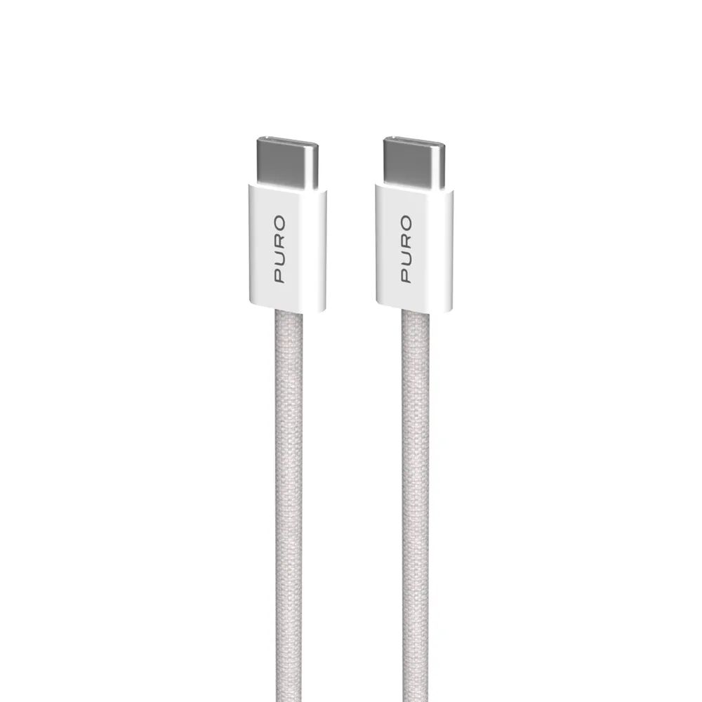 PURO Daten- u. Ladekabel, USB-C  USB-C, 60W, 1,5m weiss