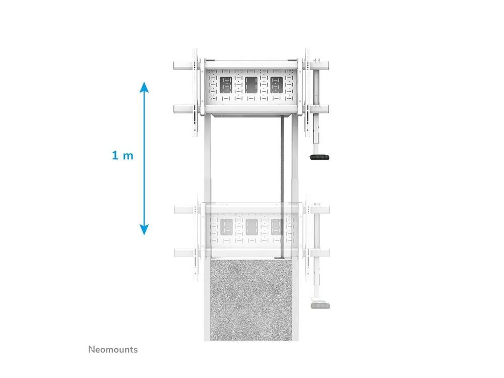 Neomounts WL55-885WH1 - Befestigungskit (Boden-zu-Wand-Befestigungslösung)