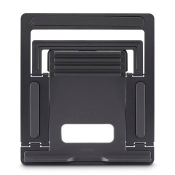 Hama Laptop-Stand "Metall", 4-stufig neigbar, faltbar, bis 40 cm (15,6"), Grau