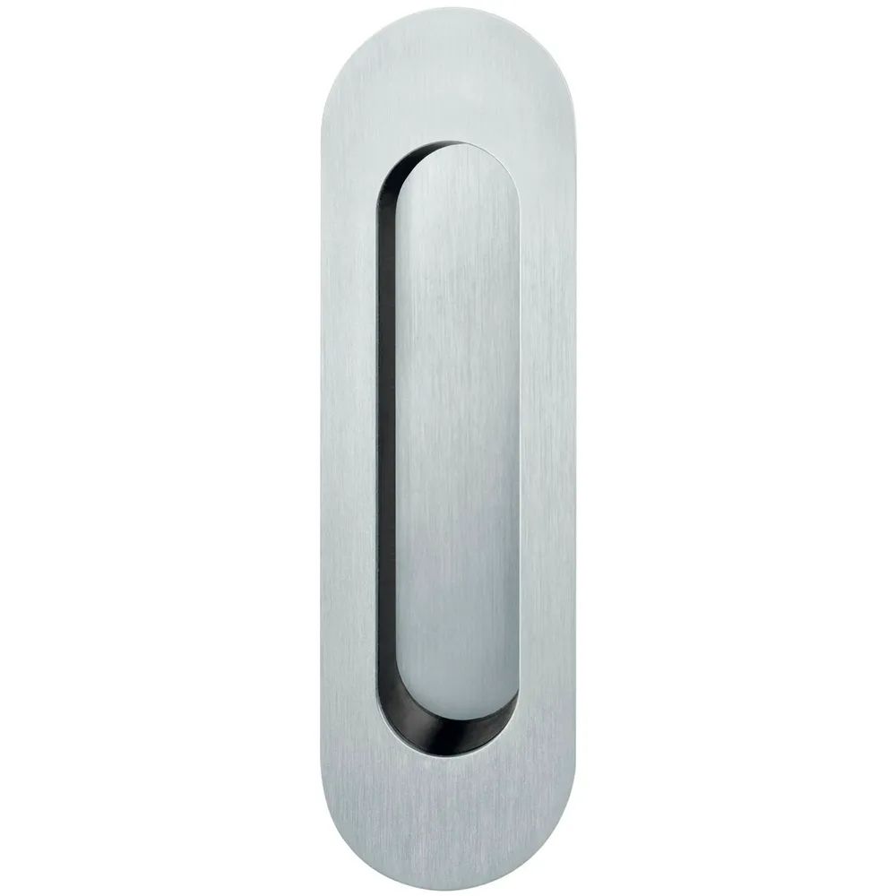 FSB Schiebetürmuschel 42 4250 oval offen, Edelstahl matt