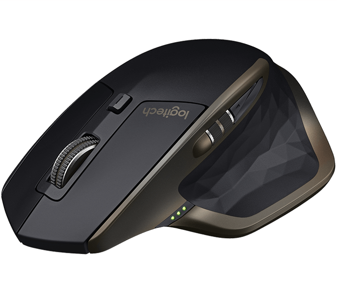 Logitech MX Master - Maus - Laser - 5 Tasten - kabellos - Bluetooth, 2.4 GHz - kabelloser Empfänger (USB)