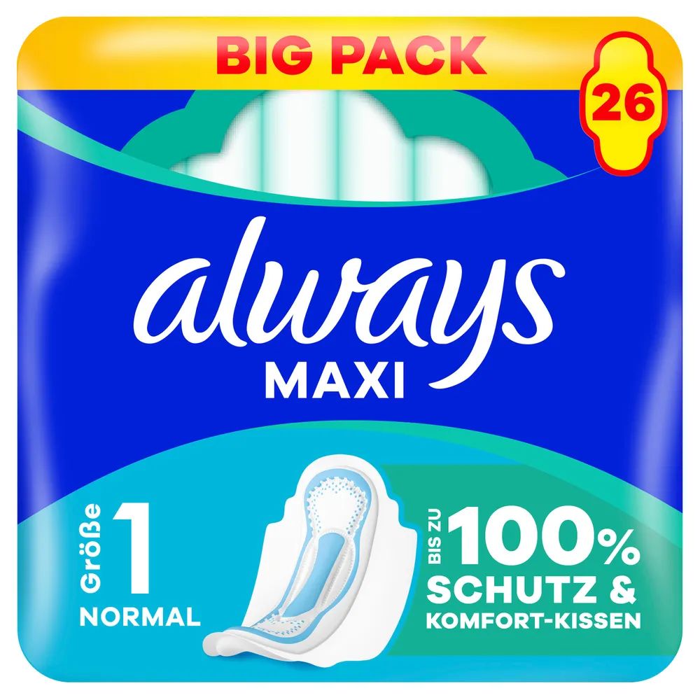 always Maxi Binde Normal mit Flügeln BigPack 26
