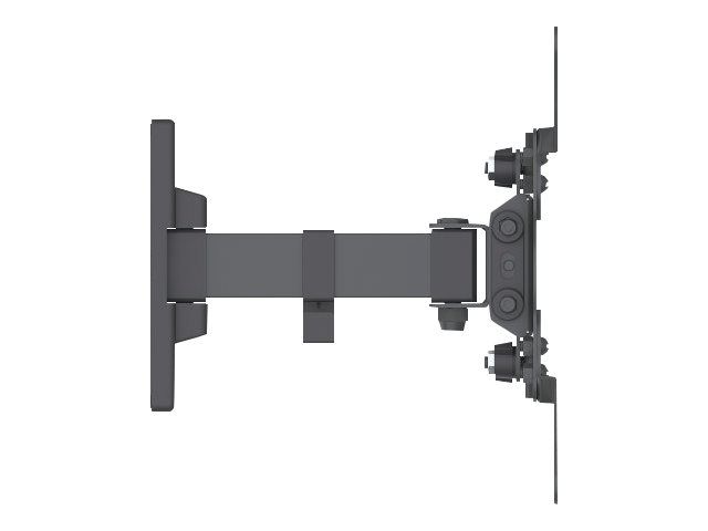 Manhattan TV & Monitor Mount, Wall, Tilt and Swivel, 1 screen, Screen Sizes: 13-42", Black, VESA 75x75 to 200x200mm, Max 20kg, Swivel with 2 pivots, Lifetime Warranty - Klammer - für LCD-Display - Stahl - Schwarz - Bildschirmgröße: 33-106.7 cm (13"-4