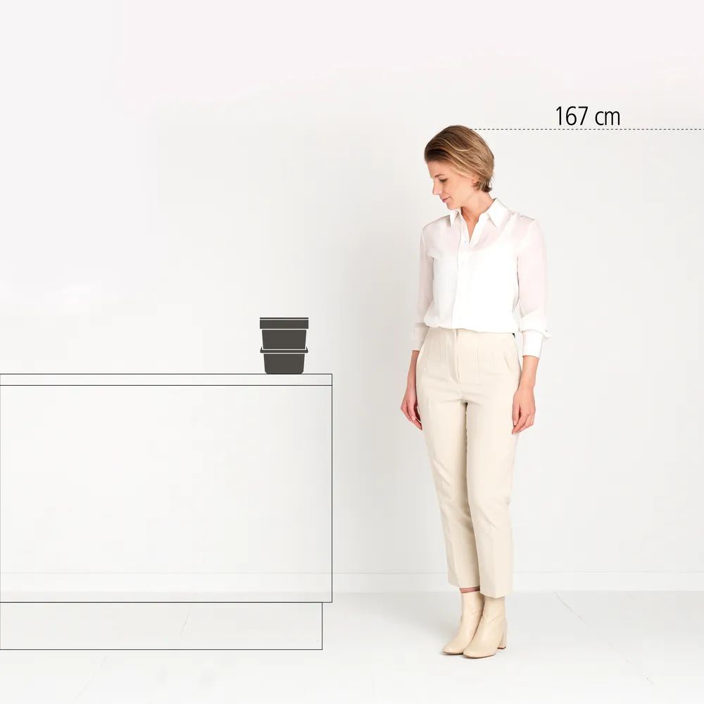Brabantia Abfallbehälter 'Sort & Go', 6L - Jade Green