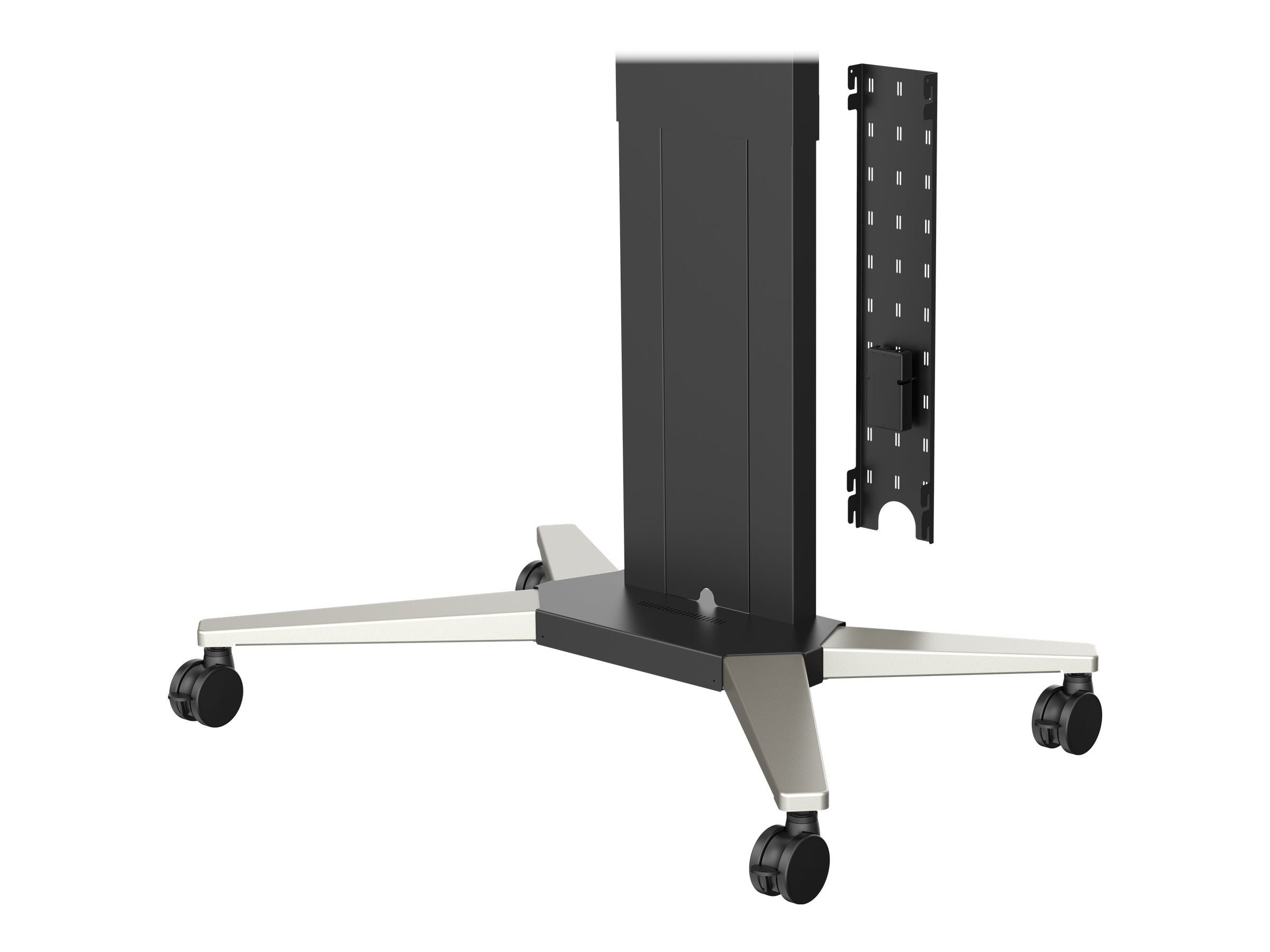 Vision Wagen - robust - für Flachbildschirm - Stahl - mattschwarz - Bildschirmgröße: 119.4-228.6 cm (47"-90")