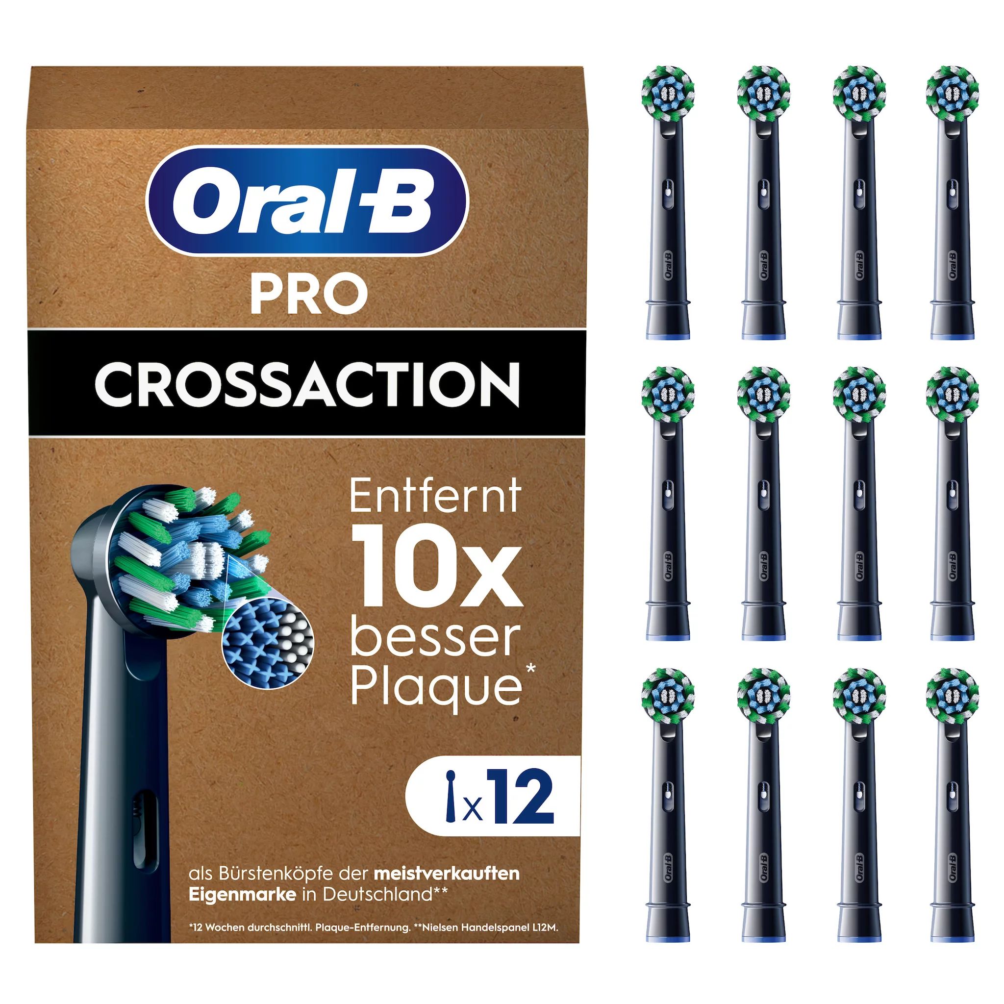 Oral-B Pro CrossAction 12er, schwarz FFU
