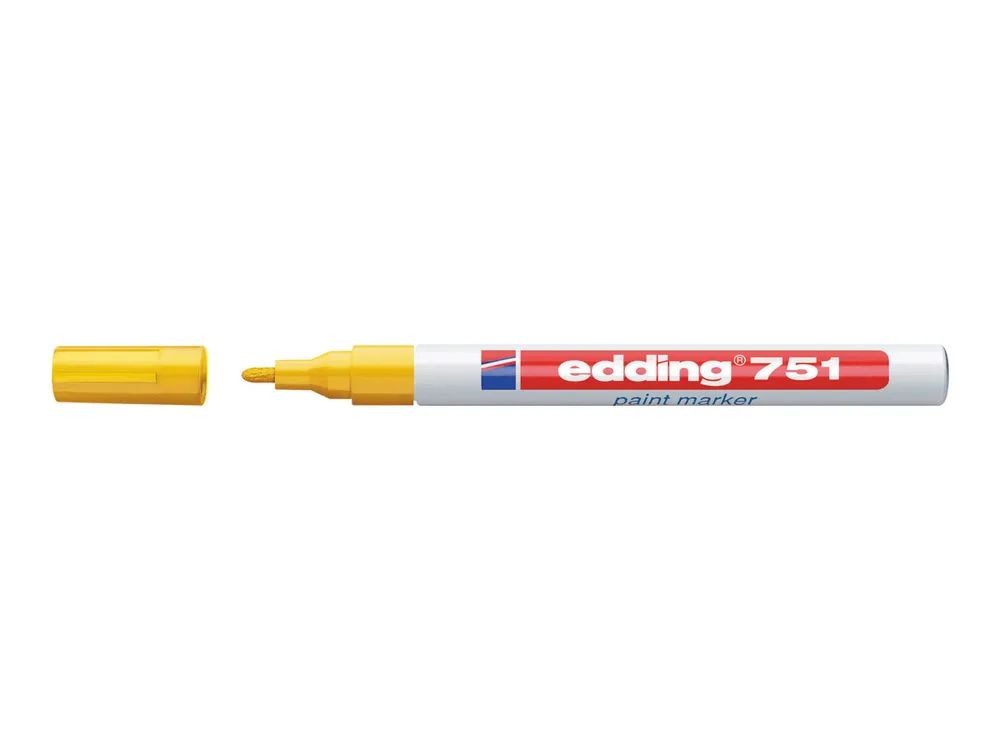 EDDING 751 paint - Marker - permanent - Gelb - Pigmenttinte - 1-2 mm (Packung mit 10)