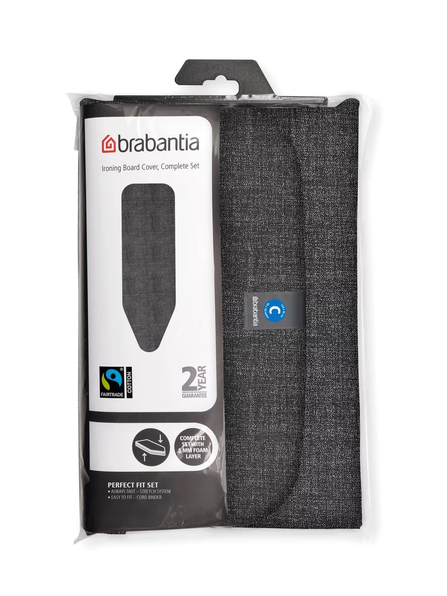 Brabantia Baumwollbezug C, 124x45cm, mit Unterlage, Denim Black