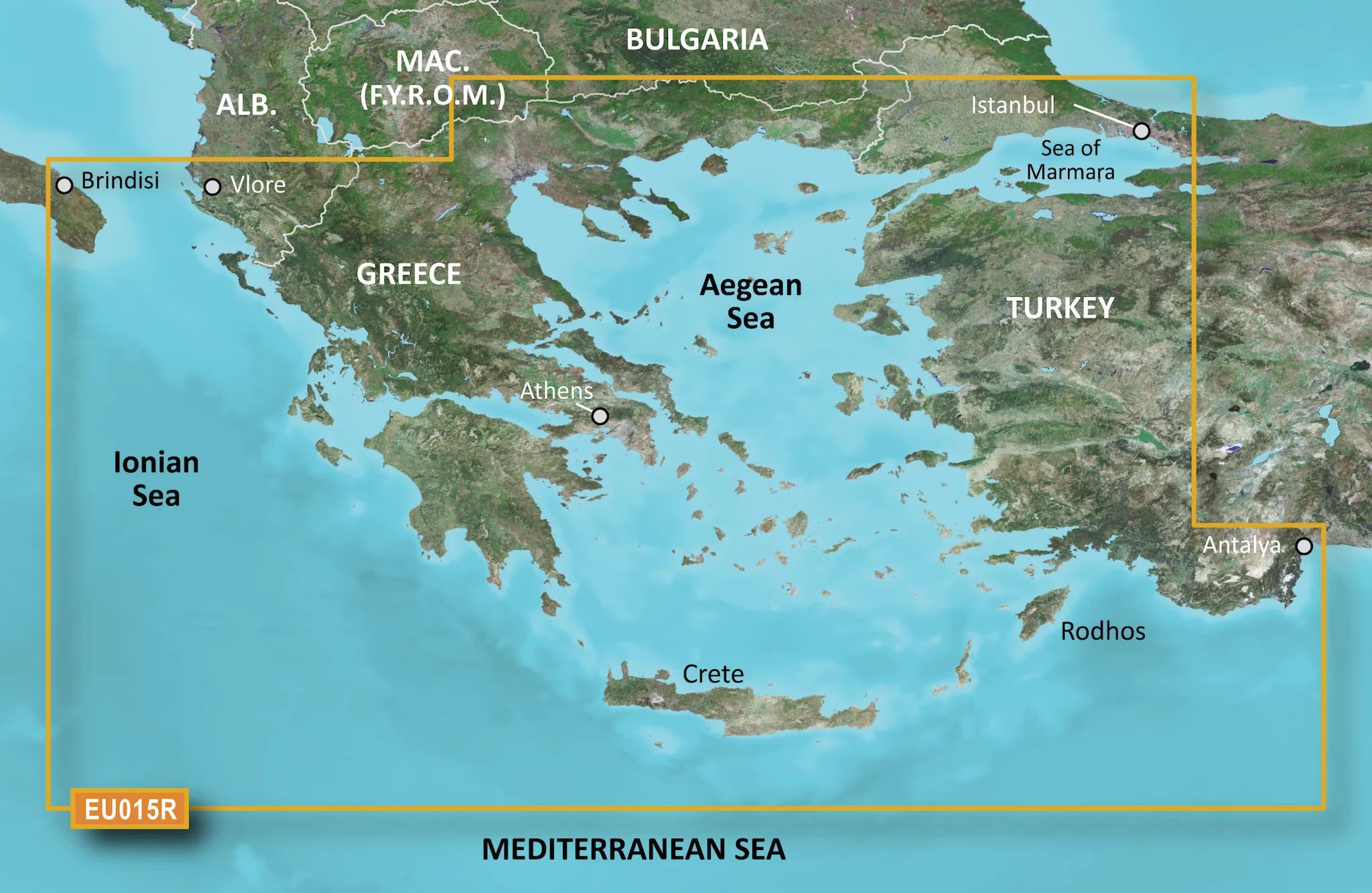 Garmin BlueChart g3 HXEU015R, Aegean Sea & Sea of Marmara