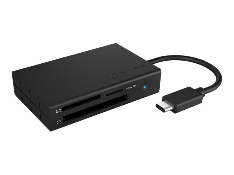 ICY BOX IB-CR401-C3 - Kartenleser (CF UDMA, microSD, microSDHC, microSDHC UHS-I, microSDHC UHS-II, microSDXC, microSDXC UHS-I, microSDXC UHS-II, SD, SDHC UHS-I, SDHC UHS-II, SDXC, SDXC UHS-I, SDXC UHS-II, CF)