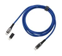 Troika Ladekabel SPEEDY XL blau - Kabel - Digital/Daten