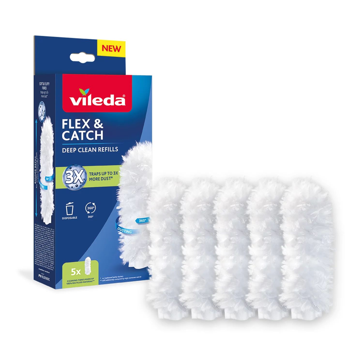 Vileda Flex & Catch Ersatzbezug, 5 Stk.