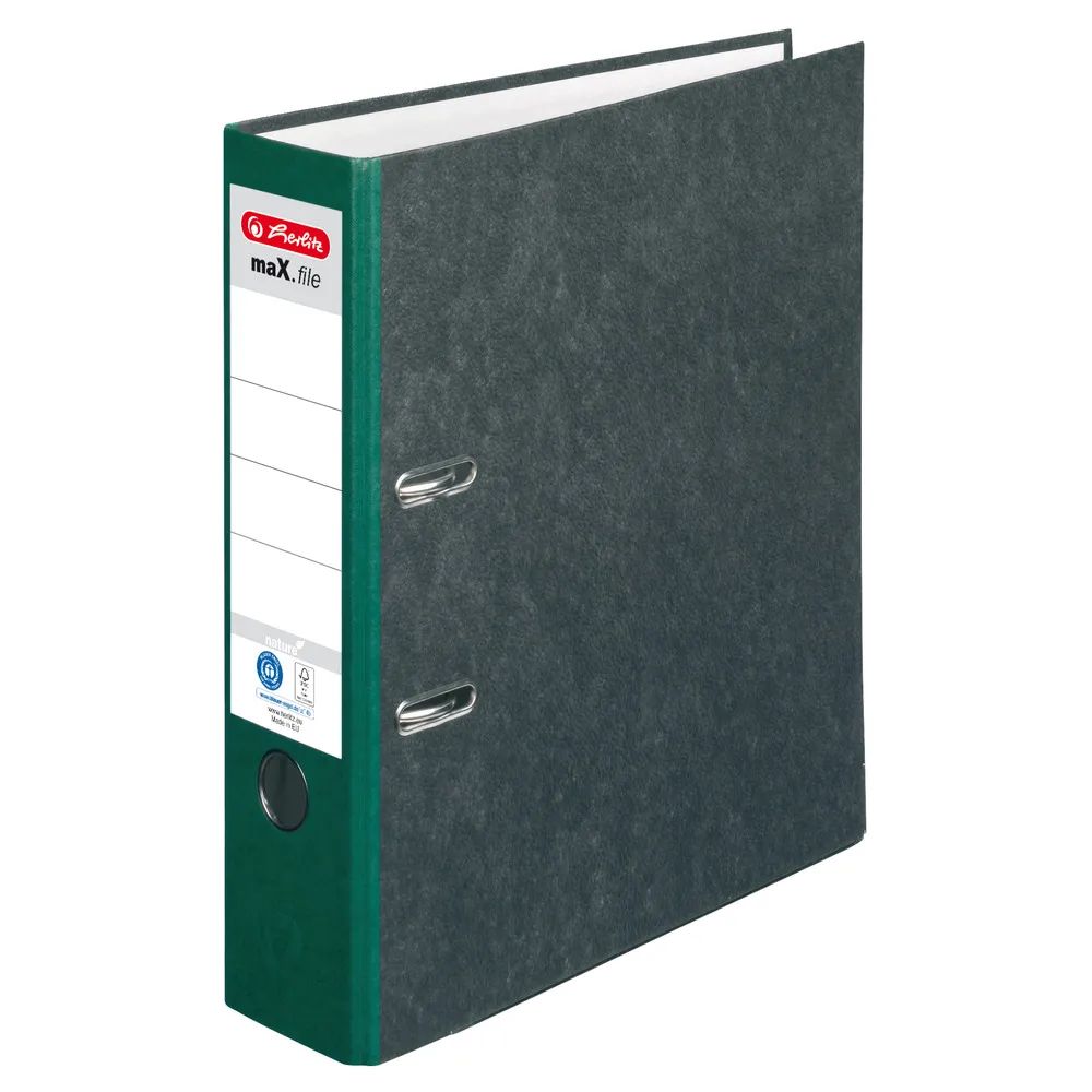 herlitz Ordner maX.file nature A4 8cm grün