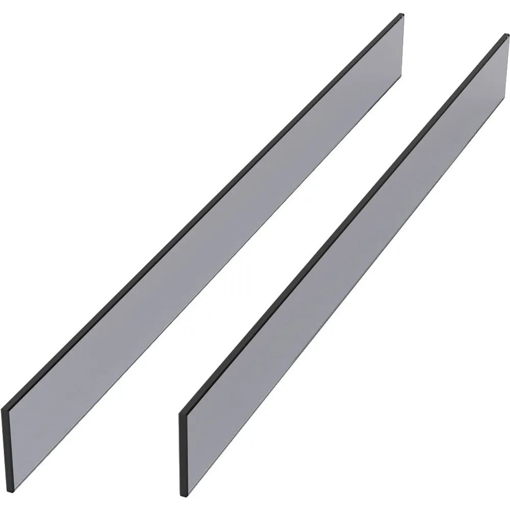 Kesseböhmer CONERO ESG für Innenauszug 72 H, Lichte Korpusbreite 860-920 mm, Floatglas grau