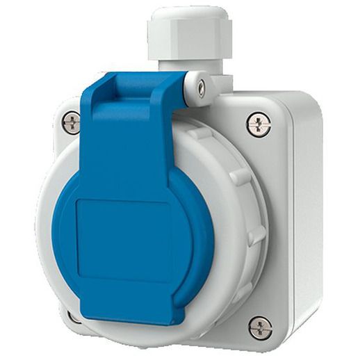 Mennekes SCHUKO-STECKDOSE 230V-16A IP68 / MENNEK 10863 WASSERDICHT AM 10863