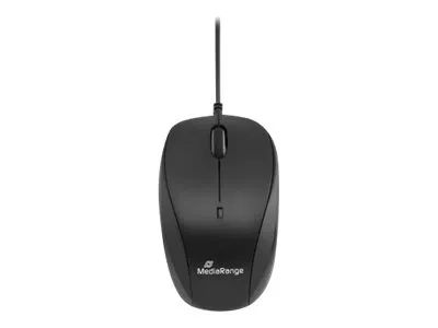 MEDIARANGE MROS216 - Maus - optisch - 3 Tasten - kabellos - 2.4 GHz - kabelloser Empfänger (USB)