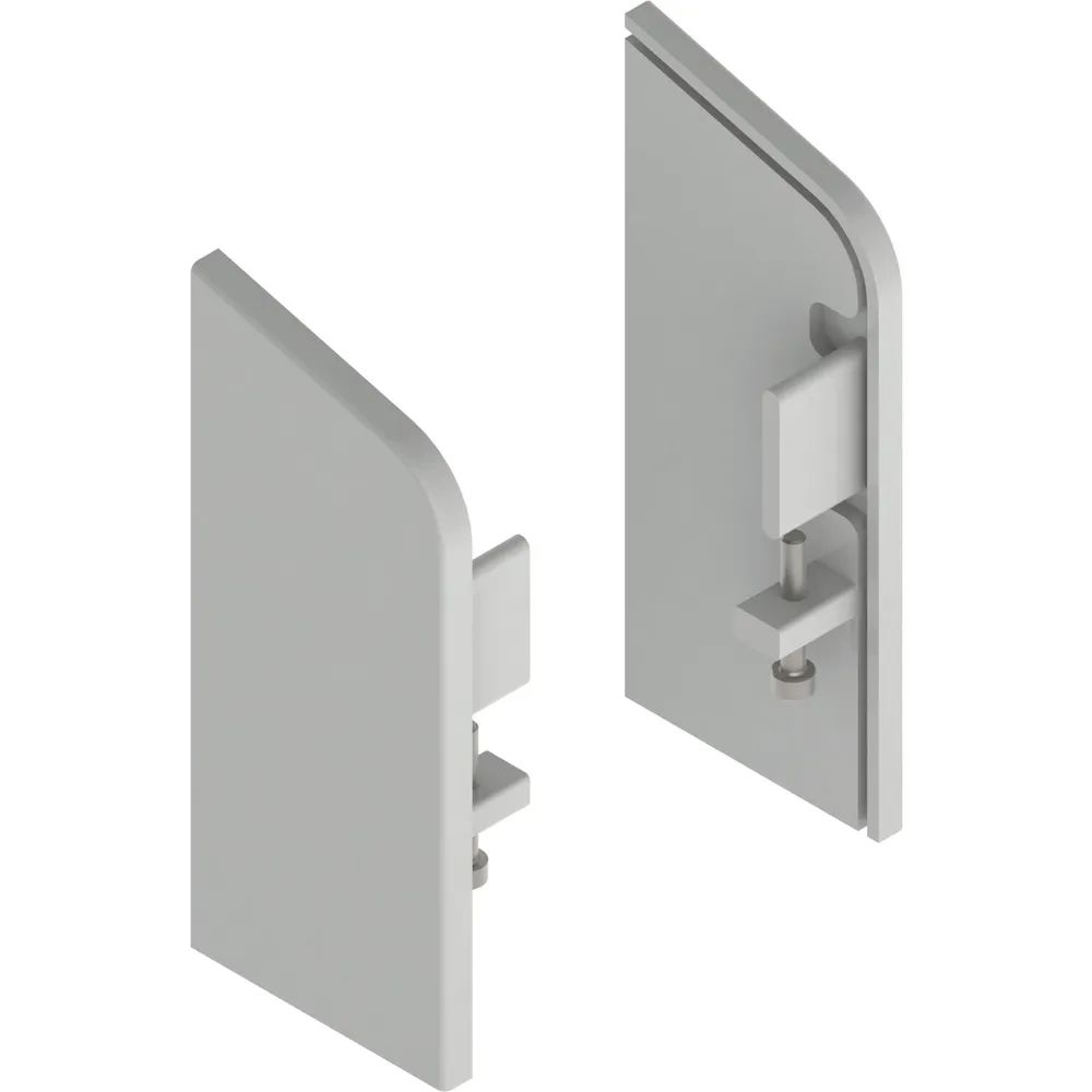 HELM 150 Abdeckkappe W Wandmontage links RAL 7035 lichtgrau