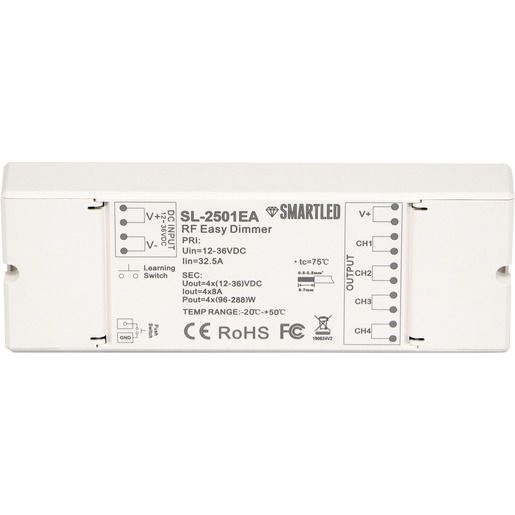 SmartLed DIMMER 4 X 8A RF / SMARTL SMARTLED SL-2501EA SL-2501EA