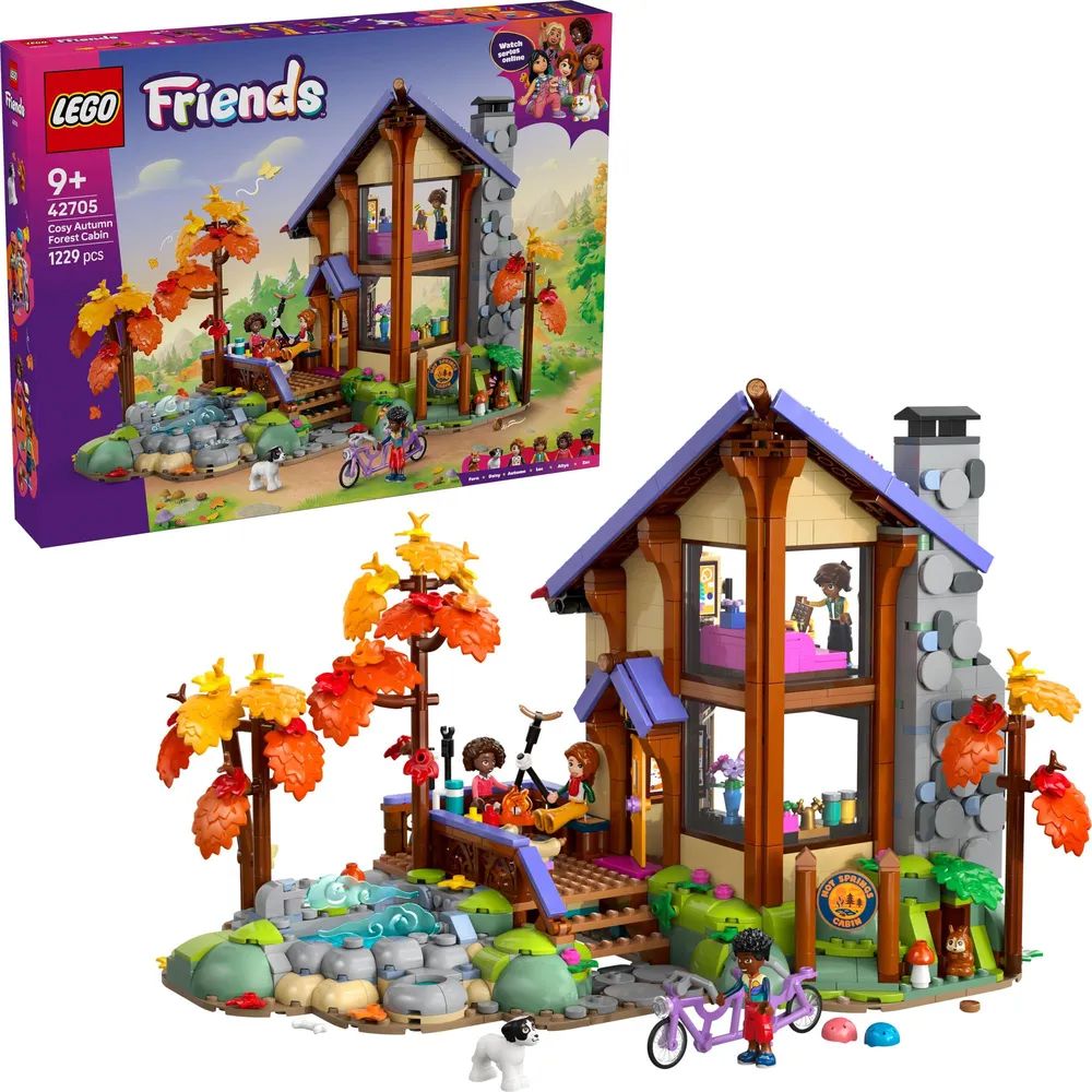 LEGO 42705 Friends Gemütliche Hütte im Herbstwald
