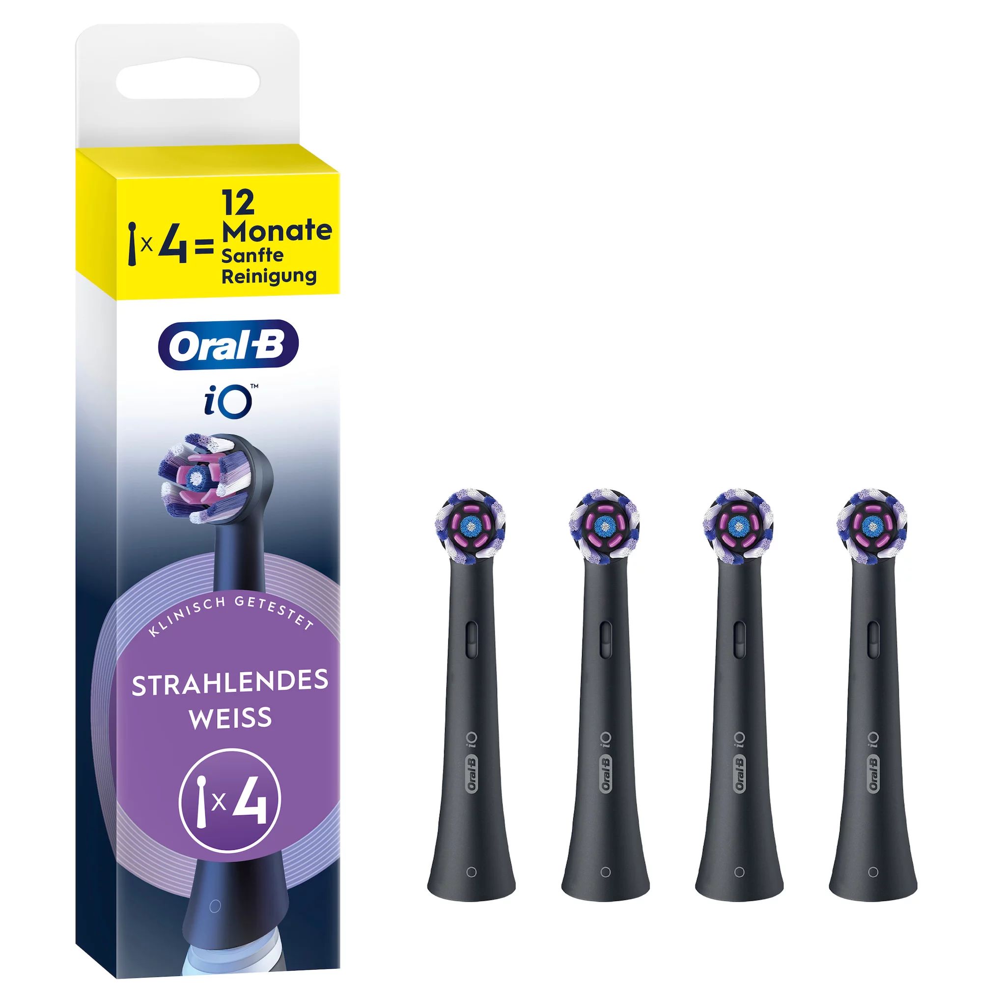 Oral-B iO Radiant White Black 4er