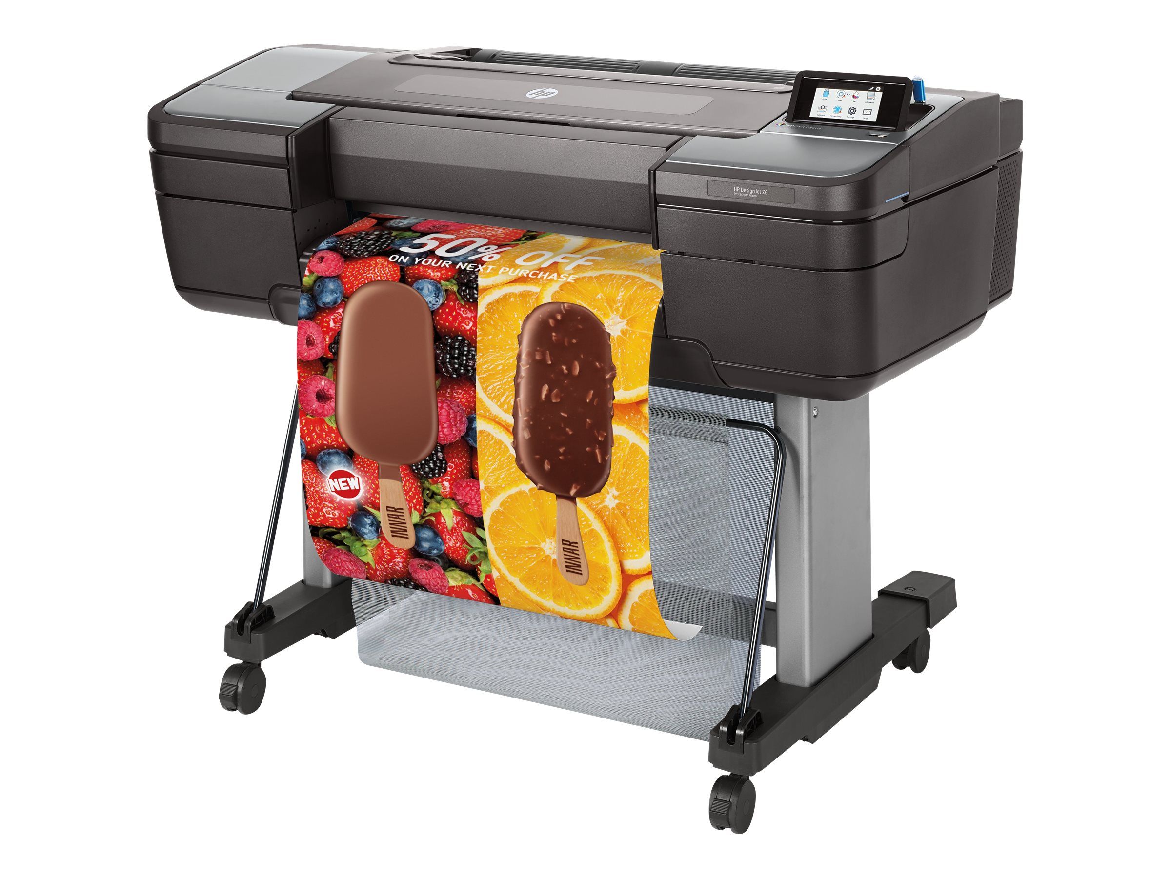 HP DesignJet Z6 PostScript - 610 mm (24") Großformatdrucker - Farbe - Tintenstrahl - Rolle (61 cm)