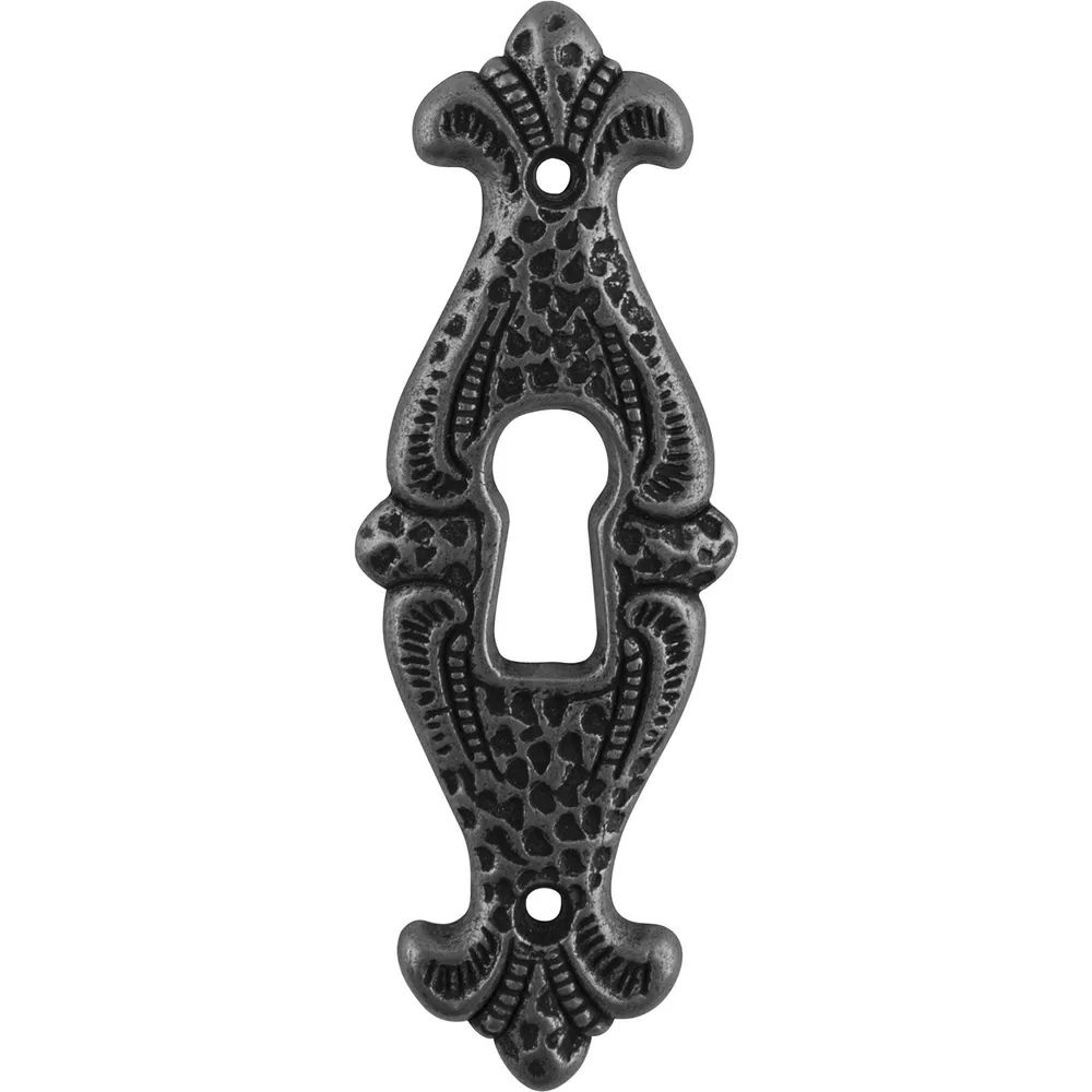 Siro Schlüsselschild Faial Breite 25 mm, Höhe 70 mm, ZN eisenfärbig brüniert