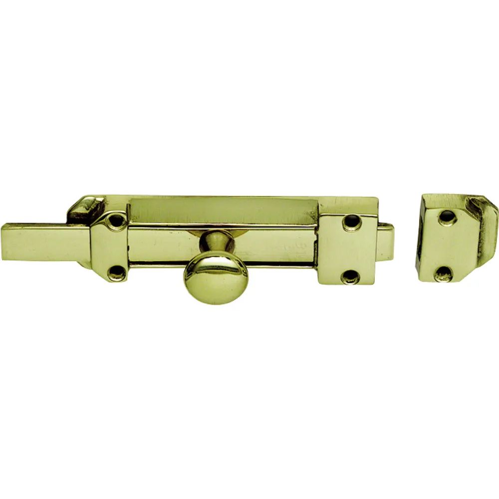 Marchesi Querriegel gerade, 16 x 4 mm, Platte 116 x 34 mm, Messing poliert