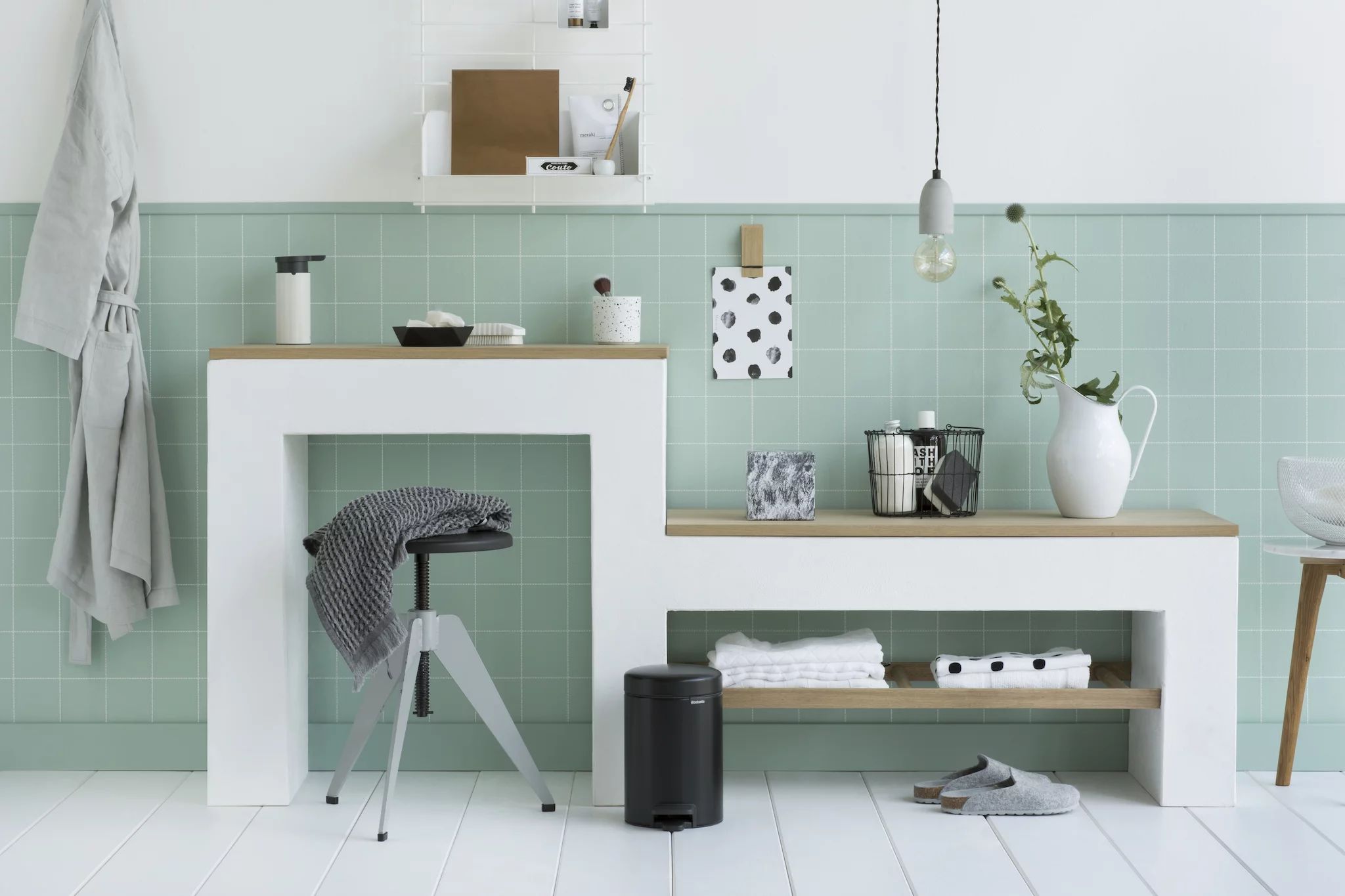 Brabantia newIcon Treteimer 3l mit Kunststoffeinsatz, Matt Black