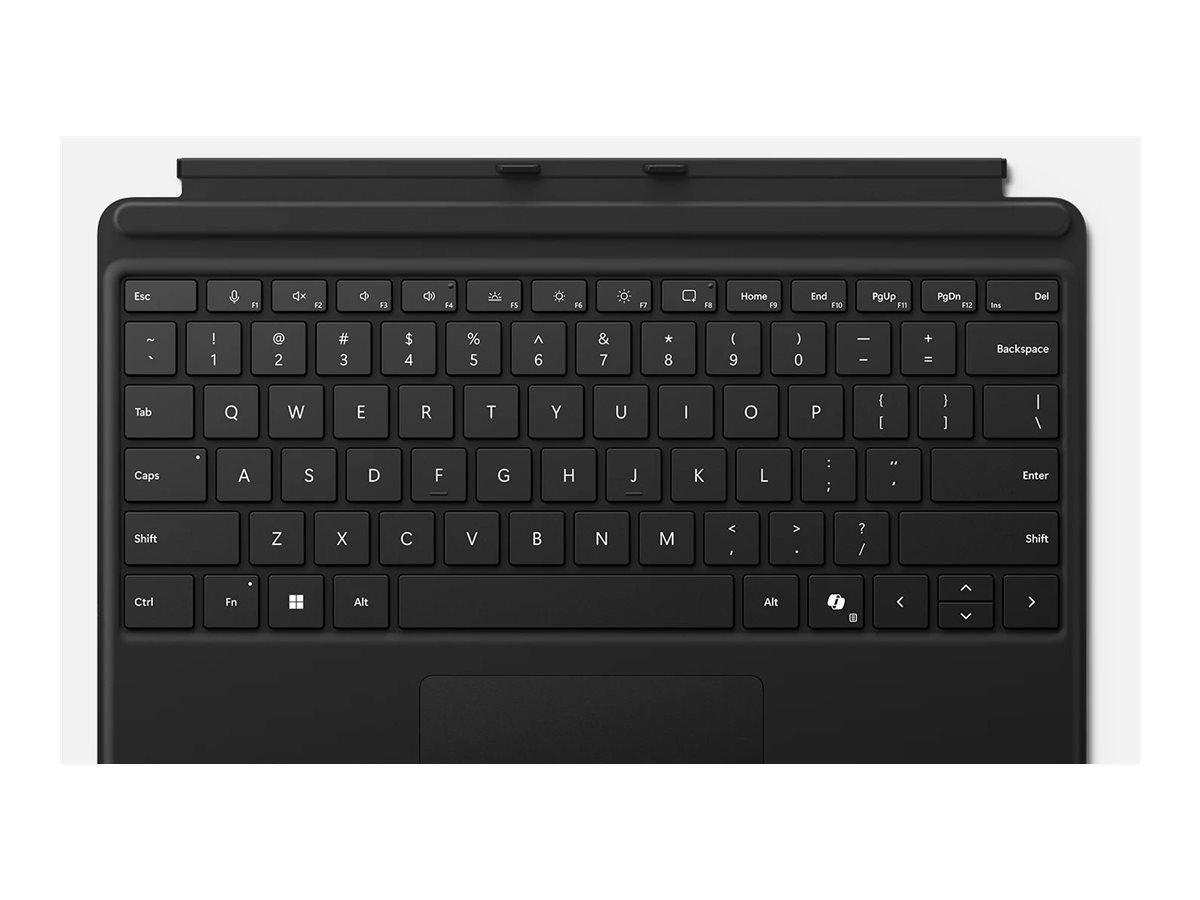 Microsoft Surface Pro Keyboard - Tastatur - mit Trackpad, Beschleunigungsmesser, Surface Slim Pen 2 Ablage- und Ladeschale