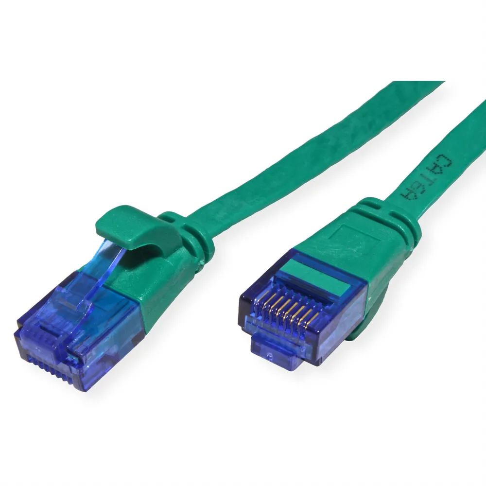 VALUE Patchkabel Cat.6A (Class EA) UTP, extra-flach, grün, 5 m