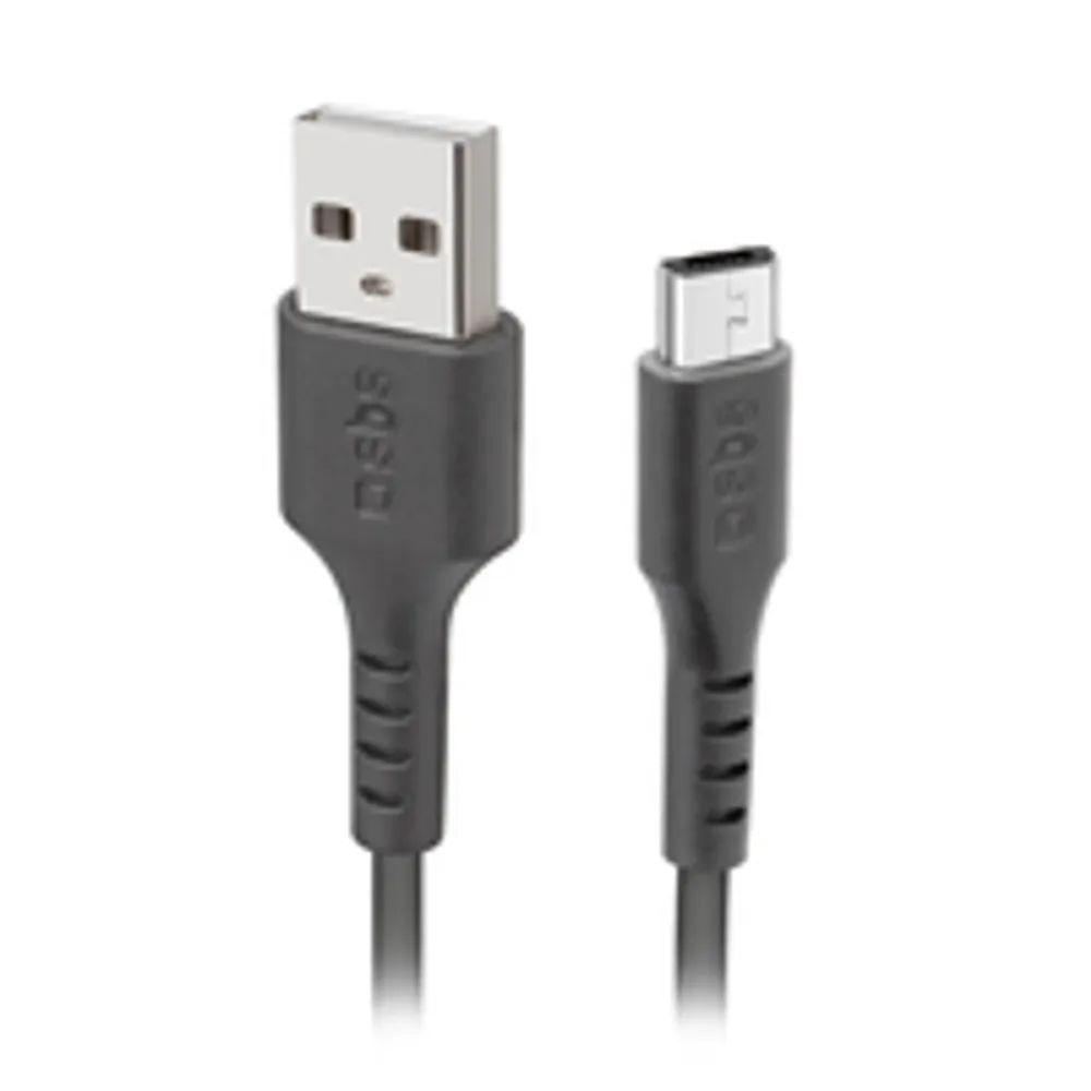 SBS TECABLEMICRO2K - 2 m - USB A - Micro-USB B - 2.0 - Männlich/Männlich - Schwarz