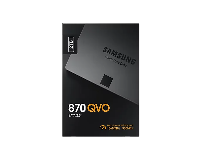 Samsung 870 QVO MZ-77Q2T0BW - SSD - verschlüsselt - 2 TB - intern - 2.5" (6.4 cm)