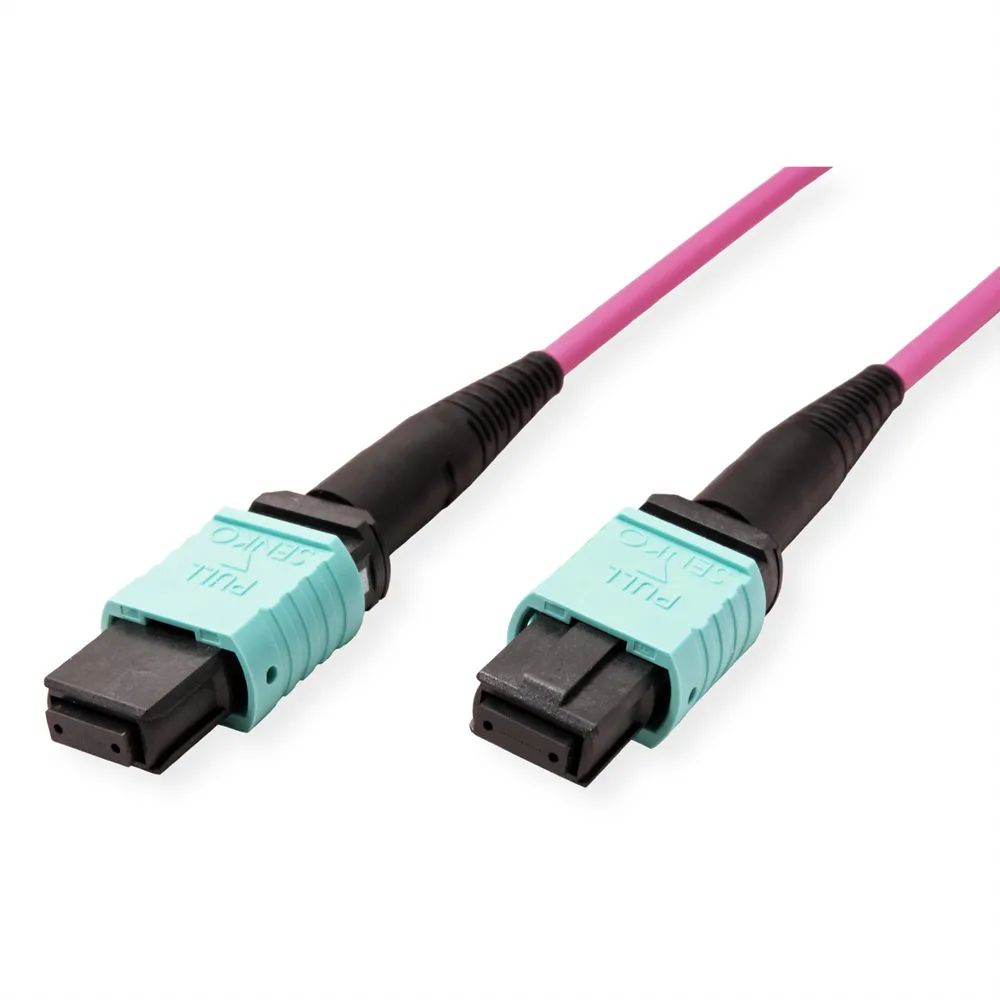 VALUE MPO-Trunk-Kabel 50/125µm OM4, MPO/MPO, TYPE A, violett, 10 m