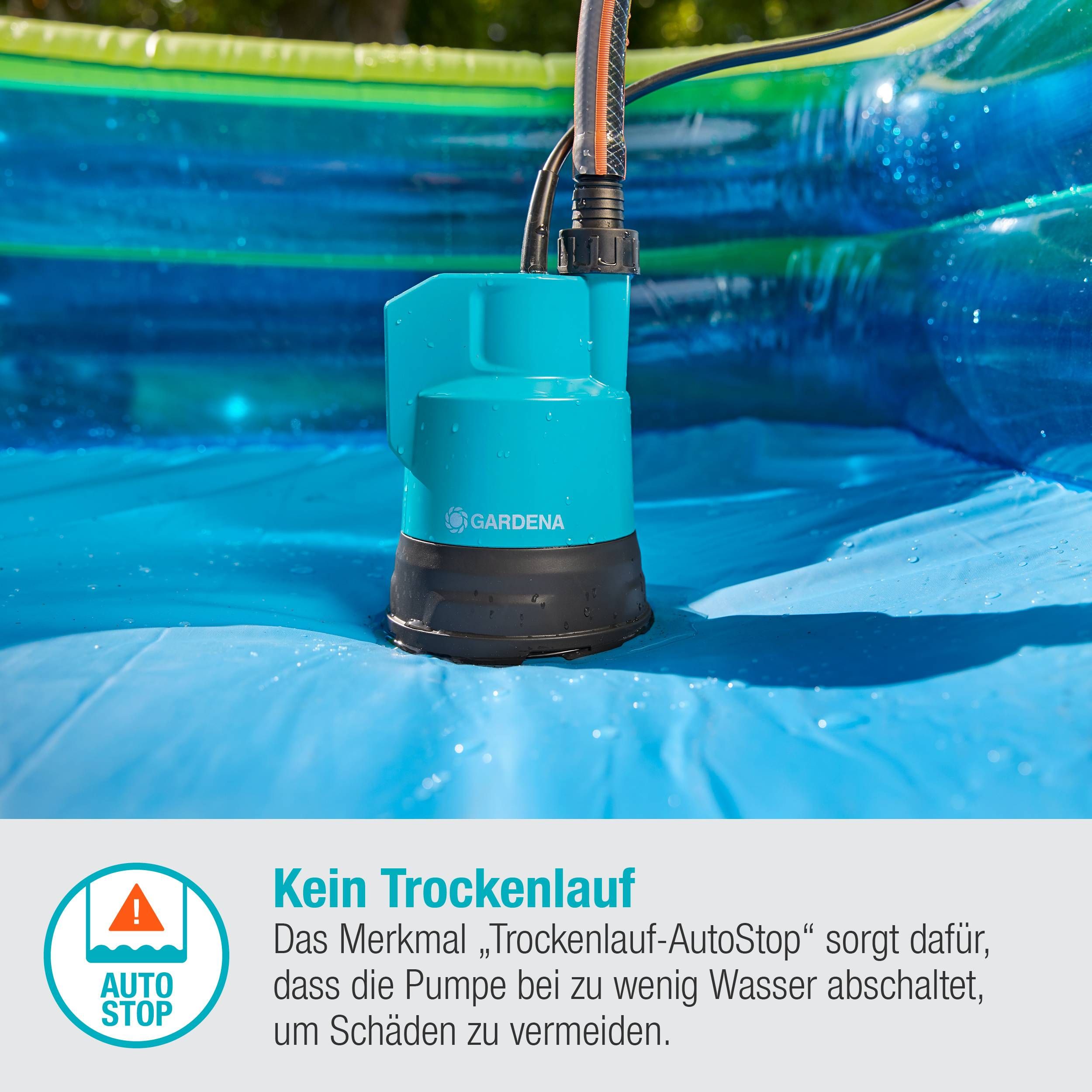 Gardena Akku-Regenfasspumpe 2000/2 18V P4A solo