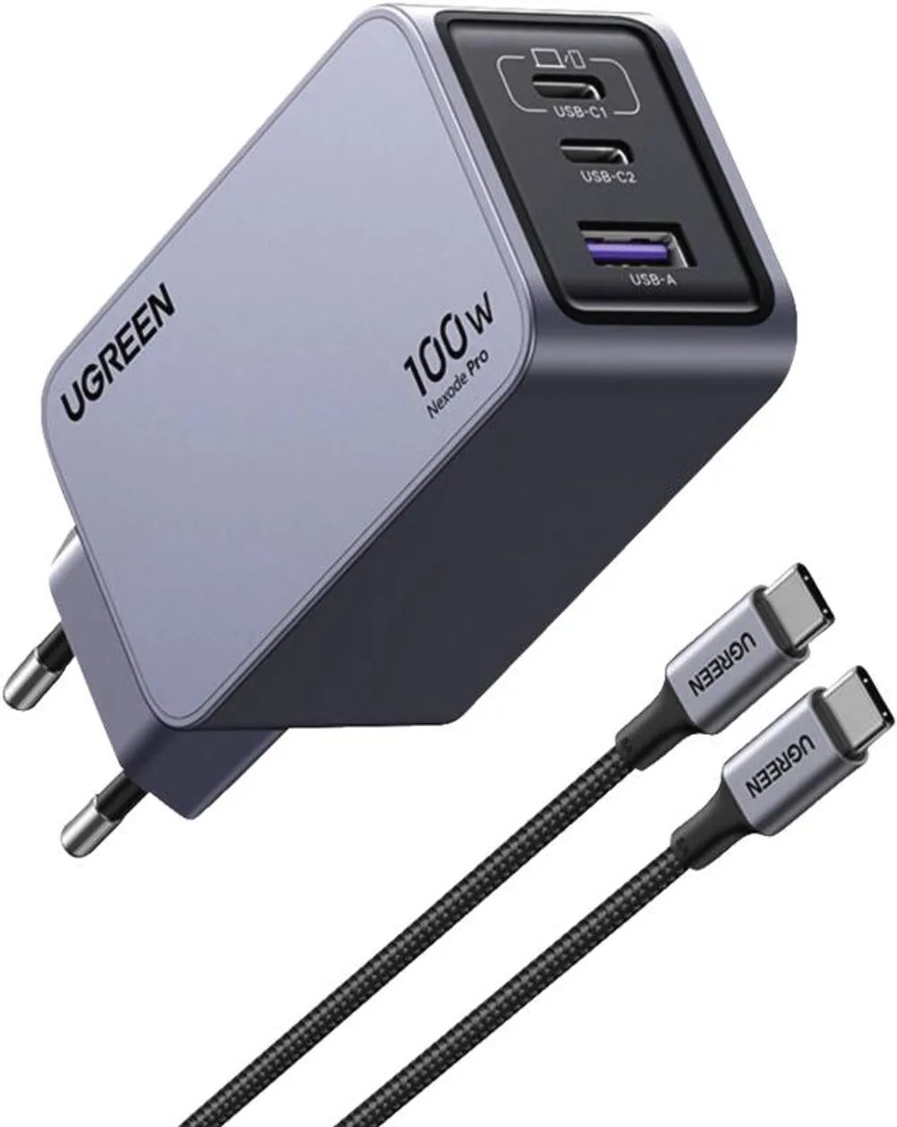 UGREEN Nexode Pro 100W 3-Port GaN Fast Charger Set X757