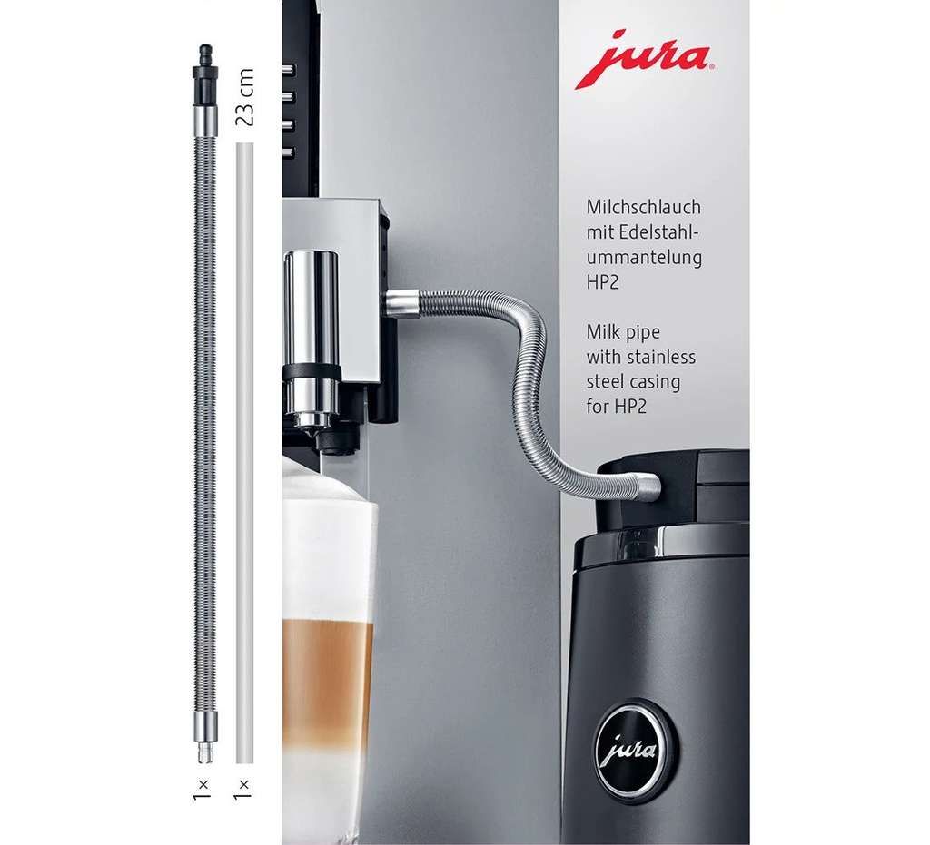 Jura Milchschlauch mit Edelstahlummantelung HP2