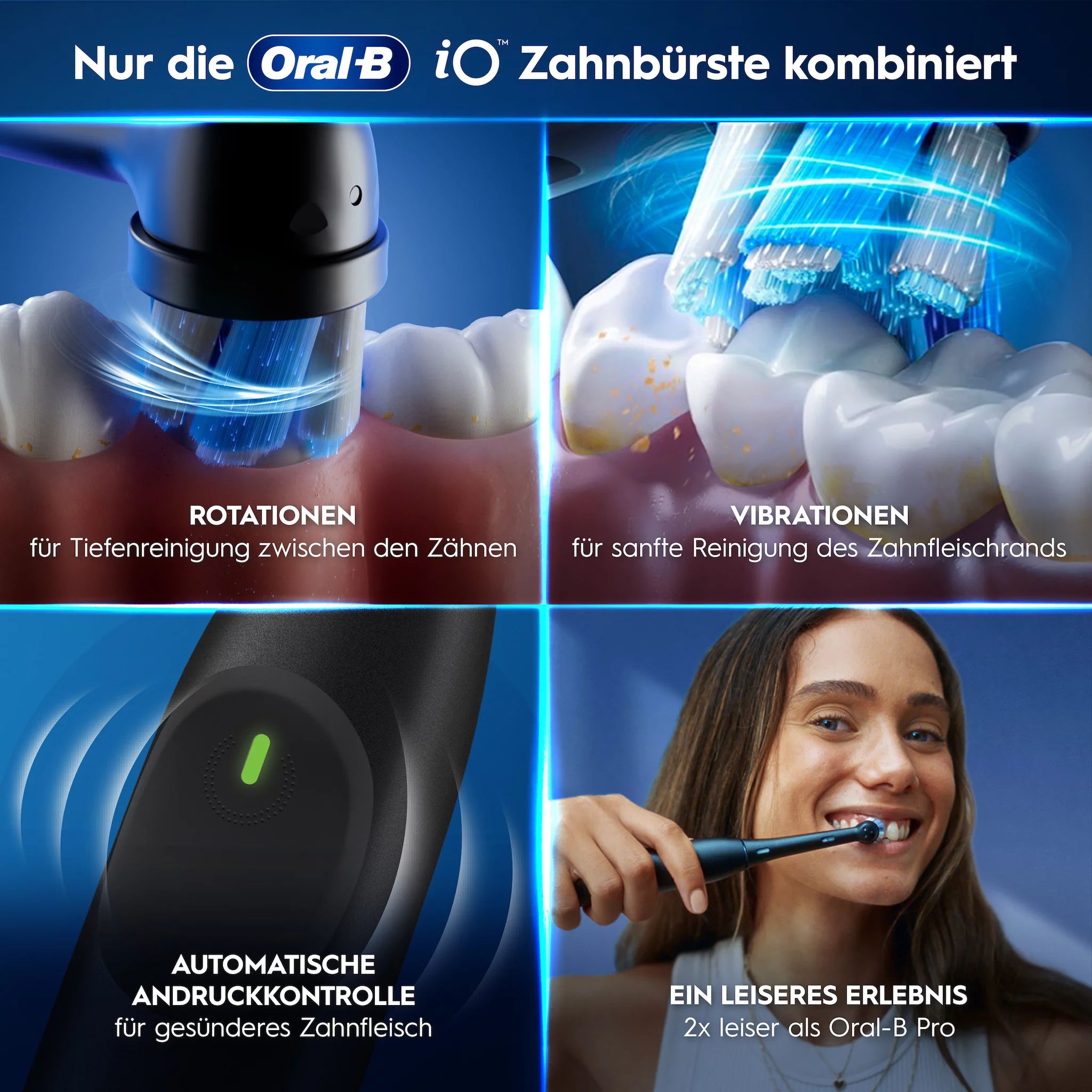 Oral-B iO Series 2 Night Black/Calm Pink mit 2. Handstück
