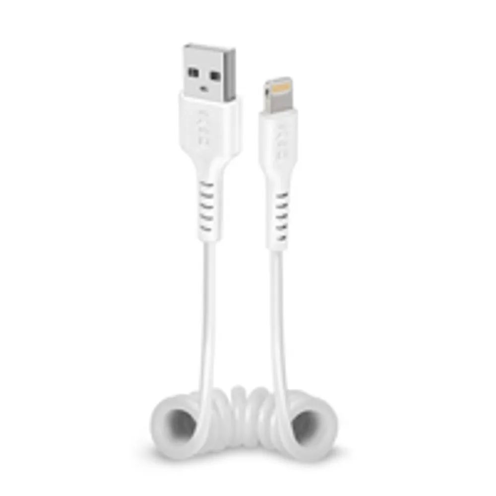 SBS TECABLEUSBIP589SW - Lightning - USB A - Männlich - Männlich - Weiß - Gerade