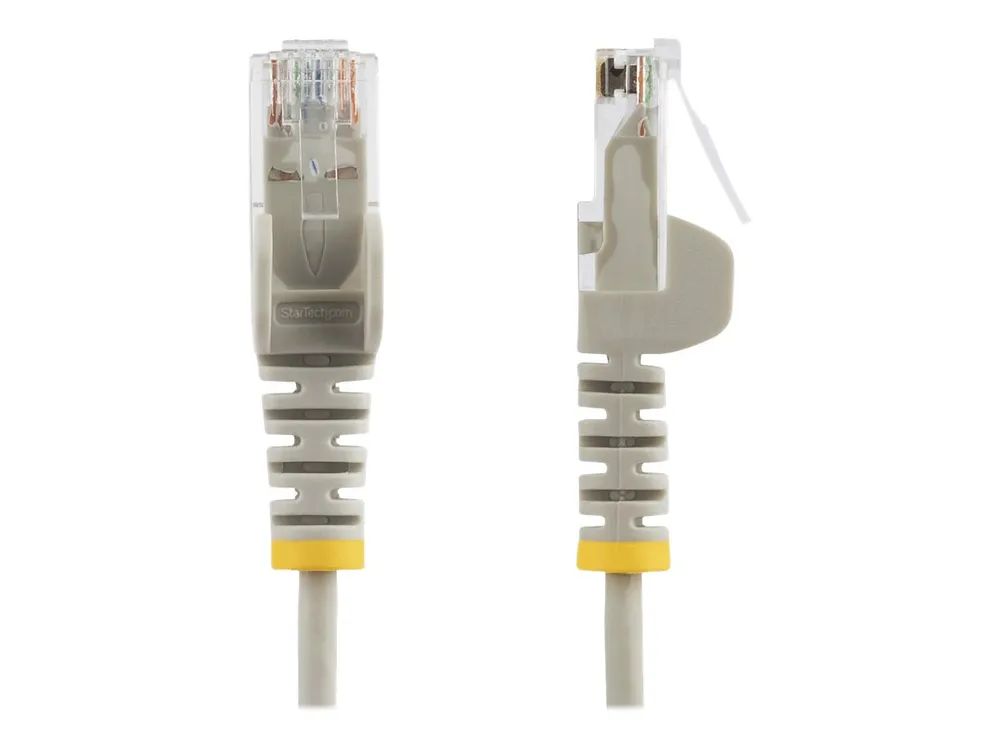 StarTech.com 0,5 m Cat6-Kabel - Grau - Schlankes Patchkabel - Snagless - Patch-Kabel - RJ-45 (M)