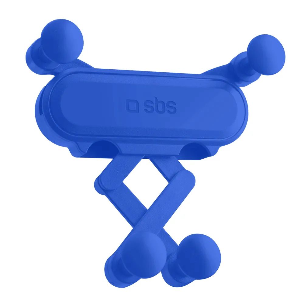 SBS Autohalterung mit Schwerkraftverriegelung, für den Lüftungsschlitz blau