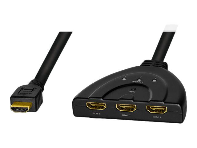LogiLink Video/audio splitter/switch - 3 x HDMI